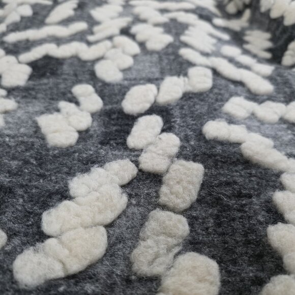 BATIK Cardigan Coatigan Womens L Gray Cream Geo Open Front 3/4 Sleeve Lagenlook - Picture 10 of 15